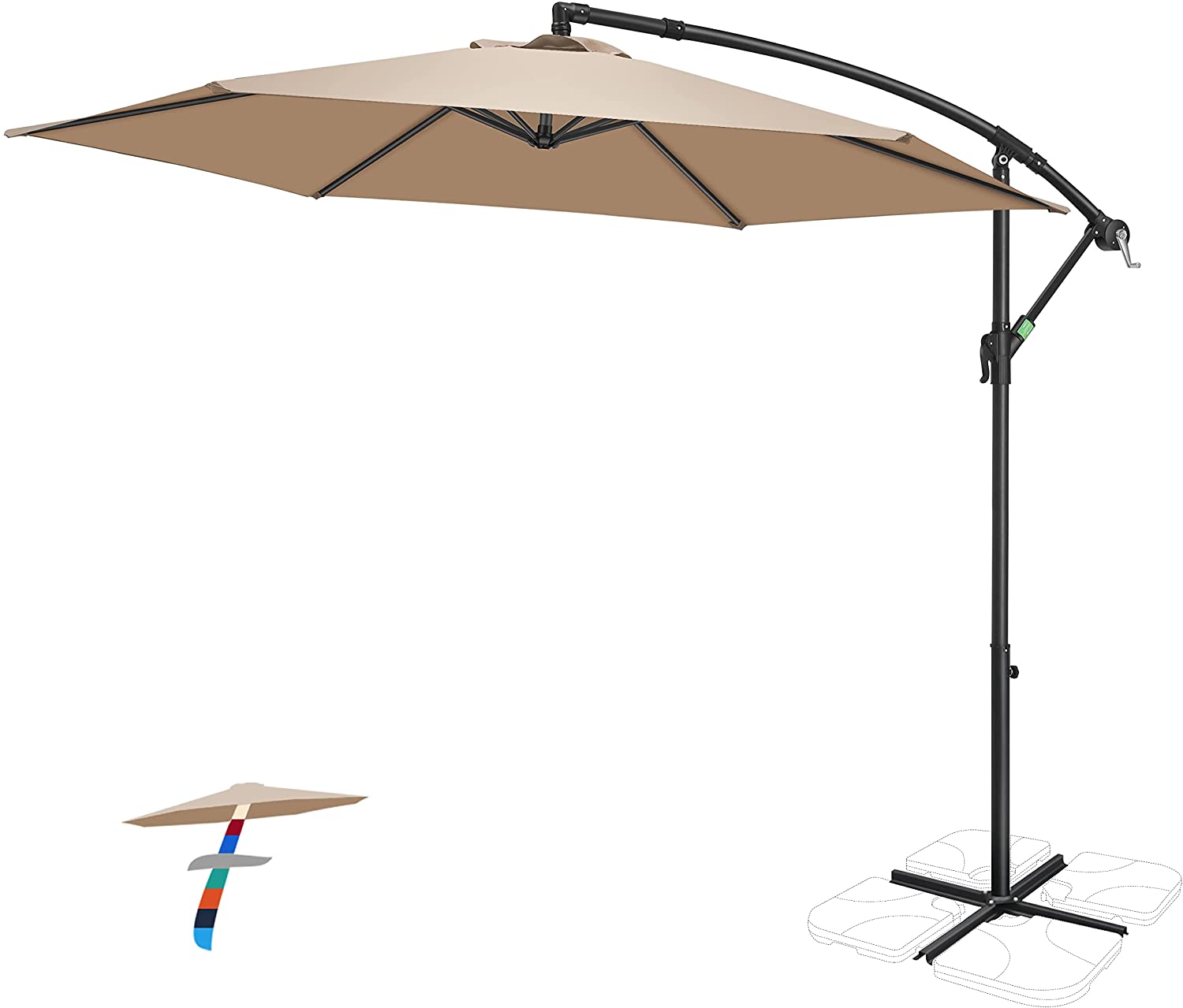 Large Hanging Market Umbrella