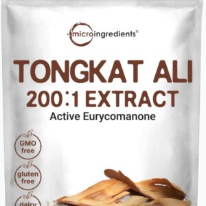 Tongkat Ali Extract 200:1 Concentrate Longjack Powder, 100 Grams